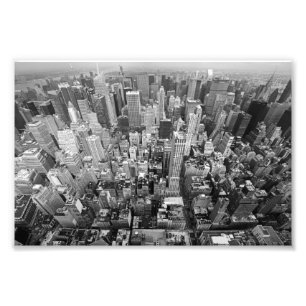 New York vanuit de lucht Foto Afdruk