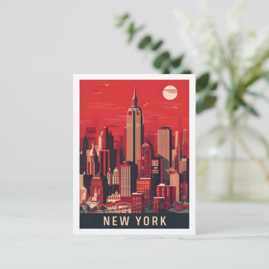 New York Verenigde Staten Beroemde Reisplaats Briefkaart (Staand voorkant)