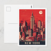 New York Verenigde Staten Beroemde Reisplaats Briefkaart (Voorkant / Achterkant)