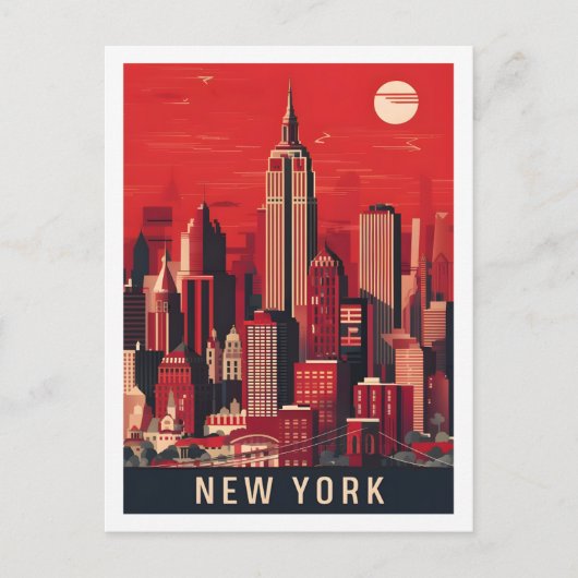 New York Verenigde Staten Beroemde Reisplaats Briefkaart (Voorkant)