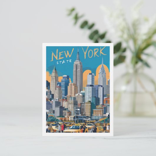 New York Verenigde Staten Beroemde Reisplaats Briefkaart (Staand voorkant)
