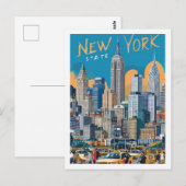 New York Verenigde Staten Beroemde Reisplaats Briefkaart (Voorkant / Achterkant)
