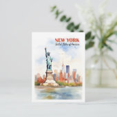 New York Verenigde Staten Beroemde Reisplaats Briefkaart (Staand voorkant)