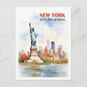 New York Verenigde Staten Beroemde Reisplaats Briefkaart (Voorkant)