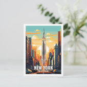 New York Verenigde Staten Beroemde Reisplekken Briefkaart (Staand voorkant)