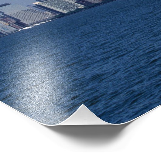 New York, Verenigde Staten. Skyline van het centru Foto Afdruk (Hoek)