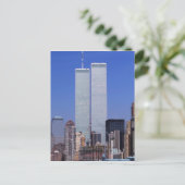 New York, Verenigde Staten. Twee torens van de ber Briefkaart (Staand voorkant)