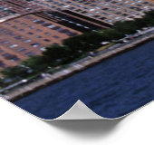 New York, Verenigde Staten. Twee torens van de ber Poster (Hoek)