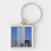 New York, Verenigde Staten. Twee torens van de ber Sleutelhanger (Voorkant)