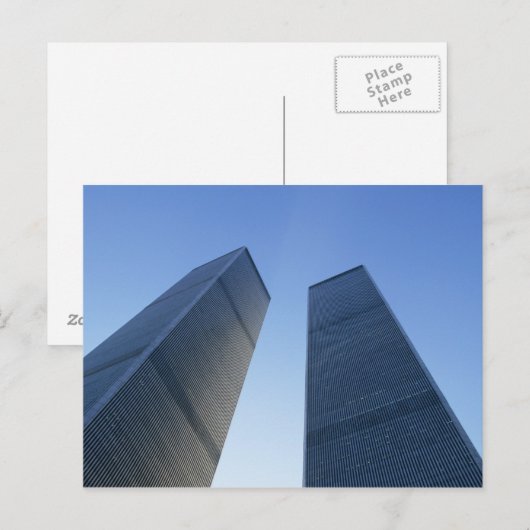 New York, Verenigde Staten. Uitzicht omhoog aan du Briefkaart (Voorkant / Achterkant)