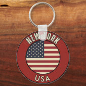 New York Verenigde Staten van Amerika Sleutelhanger (Achterkant)