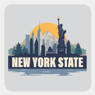 New York, Verenigde Staten Vierkante Sticker