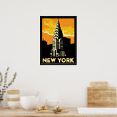 new york verenigde staten vs  retro - reizen poster (Keuken)