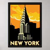 new york verenigde staten vs  retro - reizen poster (Voorkant)