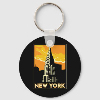 new york verenigde staten vs retro - reizen sleutelhanger