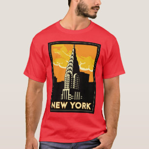 new york verenigde staten vs  retro - reizen t-shirt