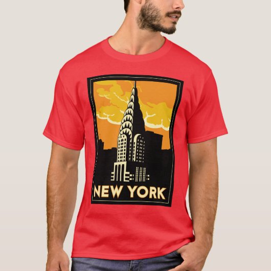 new york verenigde staten vs retro - reizen t-shirt (Voorkant)