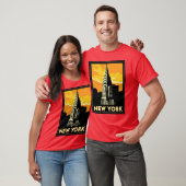 new york verenigde staten vs retro - reizen t-shirt (Unisex)