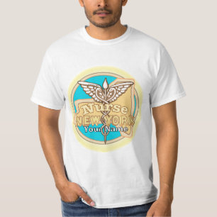 New York Verpleegster Caduceus  T-shirt