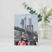 New York vervormd Briefkaart (Staand voorkant)