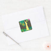 New York Vierkante Sticker (Envelop)