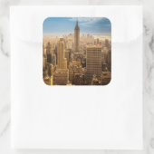 New York Vierkante Sticker (Tas)