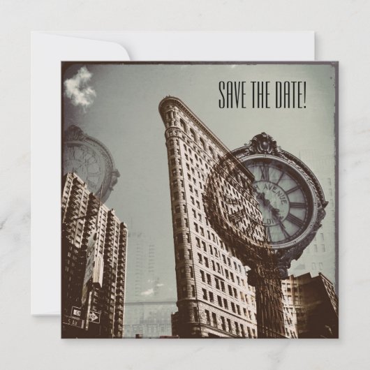 New York vijfde avenue Save The Date (Voorkant)