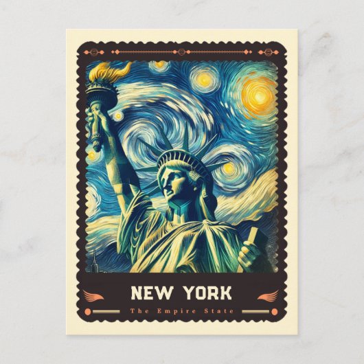 New York | Vincent van Gogh geïnspireerd Briefkaart (Voorkant)