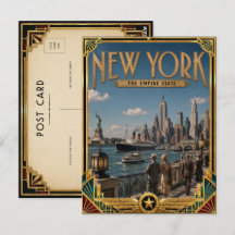 New York Vintage Art Deco Gouden Eeuw
