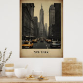 New York vintage poster (Keuken)