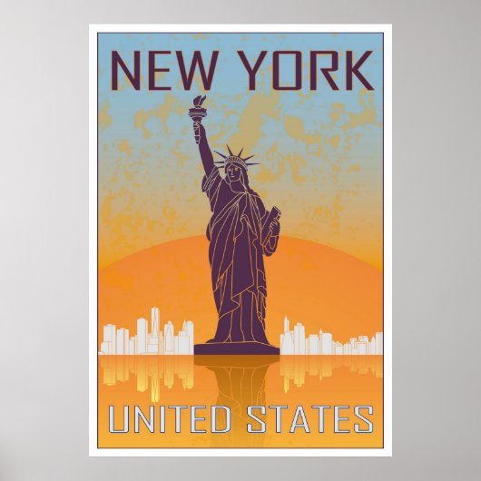 New York vintage poster (Voorkant)