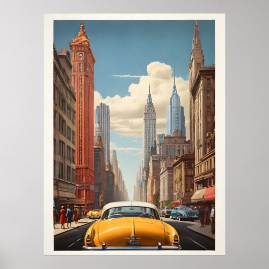 New York vintage poster (Voorkant)