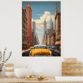 New York vintage poster (Keuken)