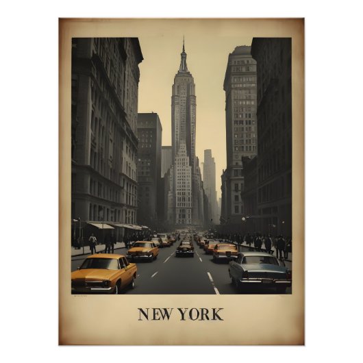 New York vintage poster (Voorkant)