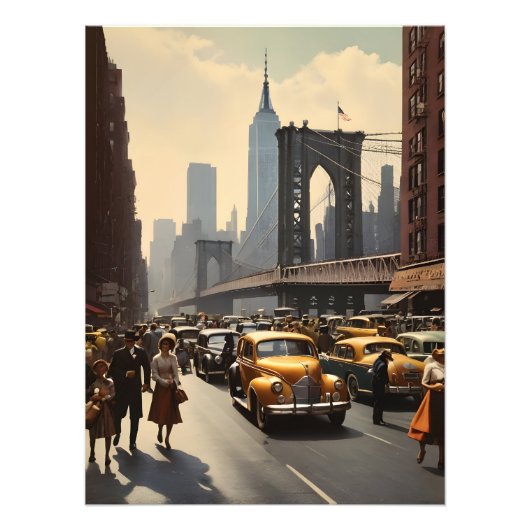 New York vintage poster (Voorkant)