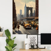 New York vintage poster (Thuiskantoor)