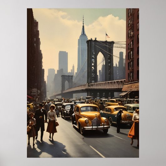 New York vintage poster (Voorkant)