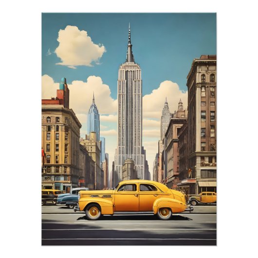 New York vintage poster (Voorkant)