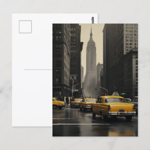 New York vintage poster Briefkaart