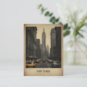 New York vintage poster Briefkaart (Staand voorkant)