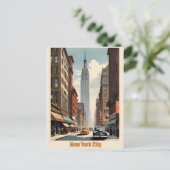 New York vintage poster Briefkaart (Staand voorkant)