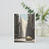 New York vintage poster Briefkaart (Staand voorkant)
