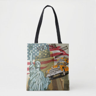 New York vintage poster. Tote Bag