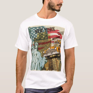 New York vintage reizen poster. T-shirt