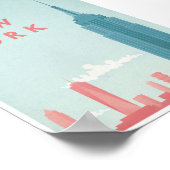 New York Vintage Travel Poster (Hoek)