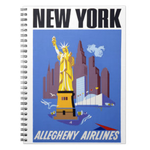 New York Vintage Travel Poster Notitieboek