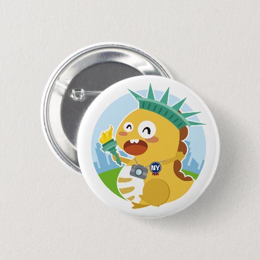 New York VIPKID Button (Voorkant /achterkant)