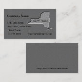 New York Visitekaartje gesneden steen look (Voorkant / Achterkant)