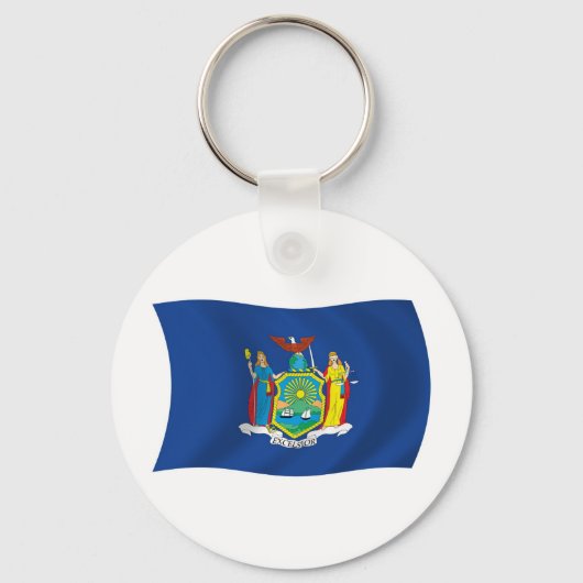New York Vlag Sleutelhanger (Voorkant)