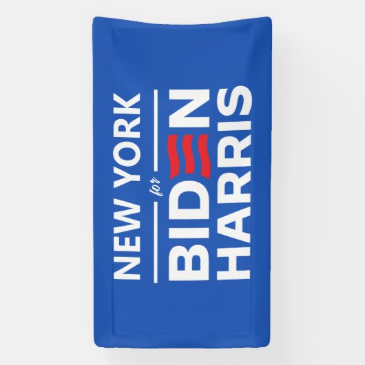 New York voor Biden Harris Spandoek (Verticaal)